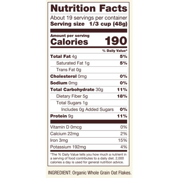 บ็อบส์ เรด มิลล์ โปรตีนข้าวโอ๊ตออร์แกนิกปราศจากกลูเตน (907 กรัม)