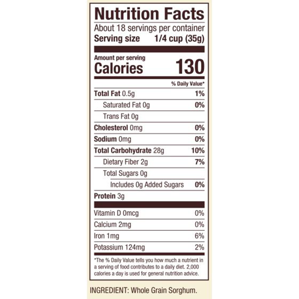 Bob's Red Mill Gluten Free Stone Ground Sorghum Flour (624g)