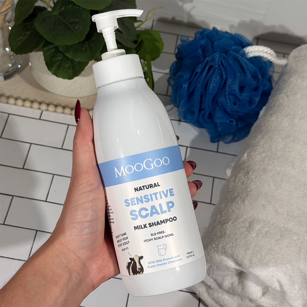 MooGoo Natural Sensitive Scalp Milk Shampoo (500ml)