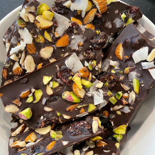 Nutty Chocolate Bark (100g) (Delivery Only BKK / CM)