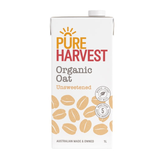 นมข้าวโอ๊ตออร์แกนิก PureHarvest (ไม่หวาน) (1 ลิตร)