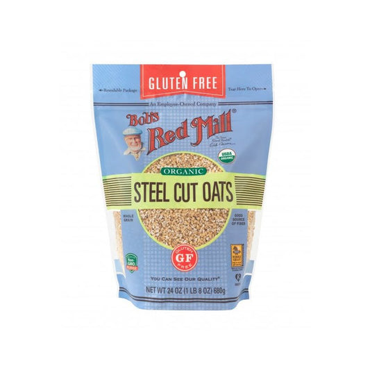 Bob's Red Mill Gluten Free Organic Steel Cut Oats (680g)