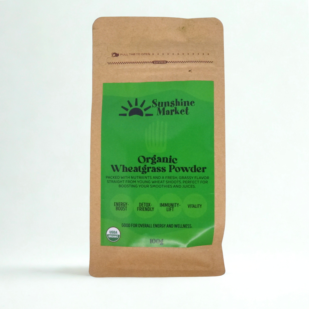 .Sunshine Market Organic Wheatgrass Powder (100g)