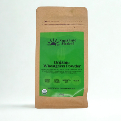 .Sunshine Market Organic Wheatgrass Powder (100g)