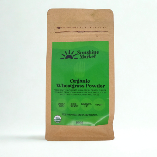 .Sunshine Market Organic Wheatgrass Powder (100g)