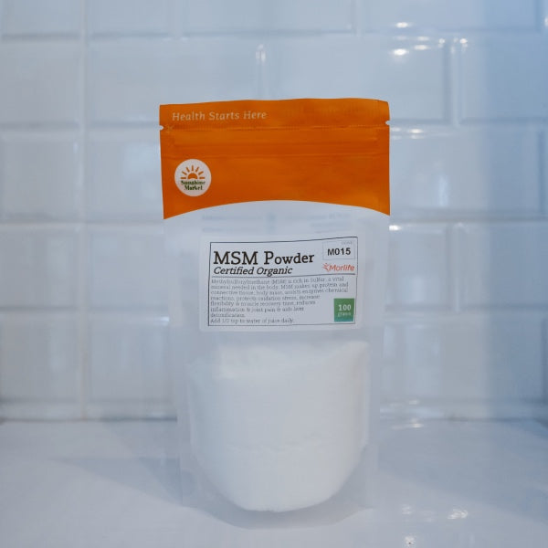Morlife Organic MSM Powder (100g) 8713233694959 – Sunshine Market