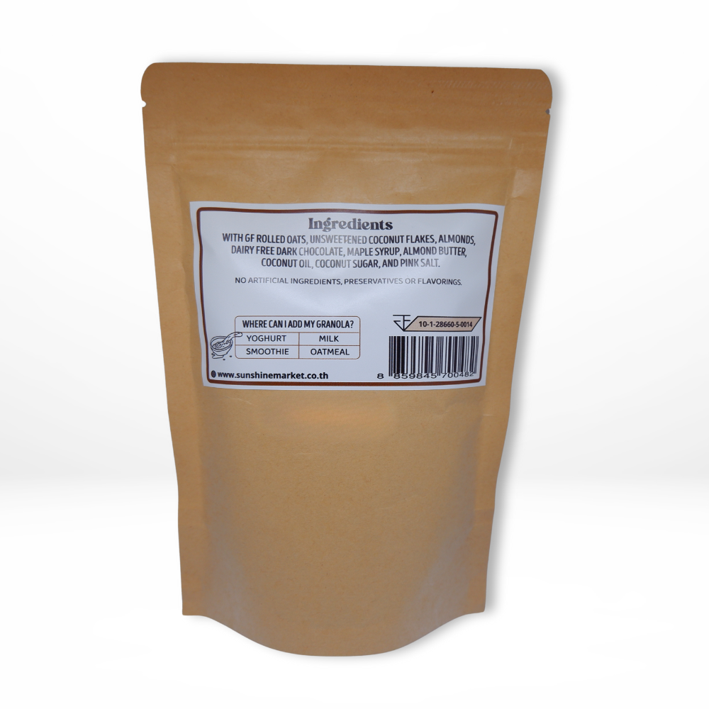 Sunshine Market Almond Dark Chocolate Granola (200g)