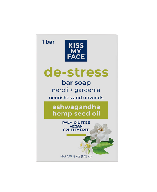 Kiss My Face De-Stress Bar Soap - Neroli + Gardenia (142g)