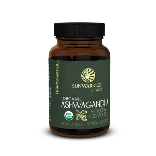 Sunwarrior Be•Well Organic Ashwagandha (30 Capsules)