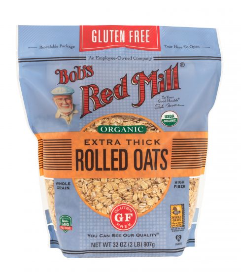 Bob's Red Mill Organic Gluten Free Extra Thick Rolled Oats (907g)