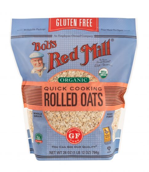 Bob's Red Mill Gluten Free Organic Quick Cooking Rolled Oats (794g)