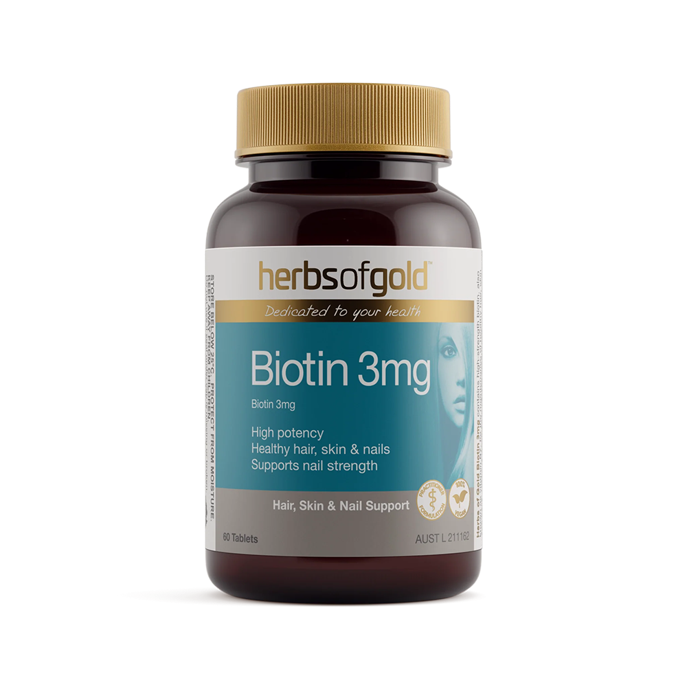 Herbsofgold - Biotin 3mg (60 tablets)