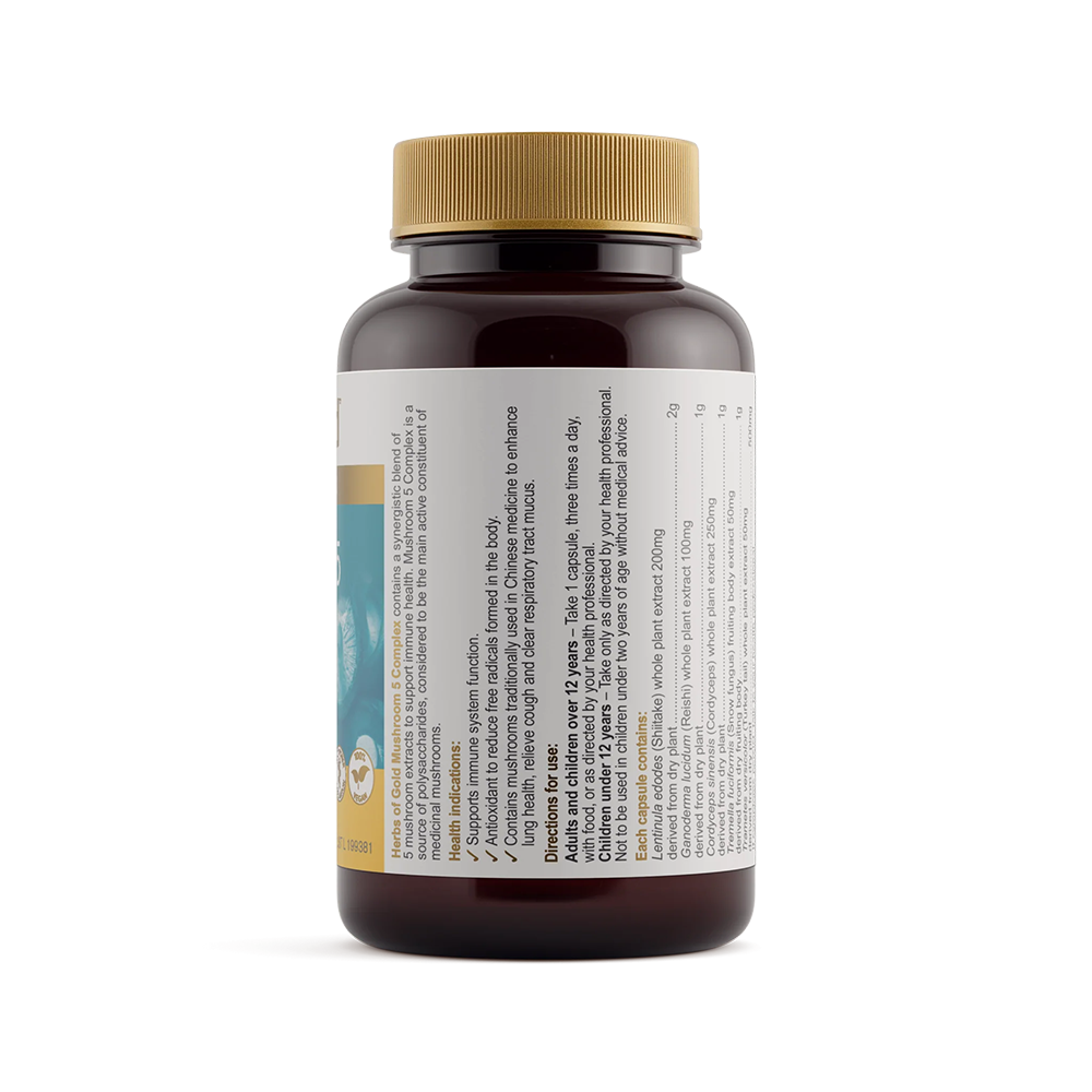 Herbsofgold - Mushroom 5 Complex (60 capsules)
