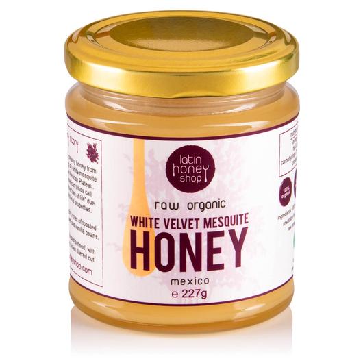 Latin Honey Shop Raw Organic White Velvet Mesquite Honey From Mexico (227g)