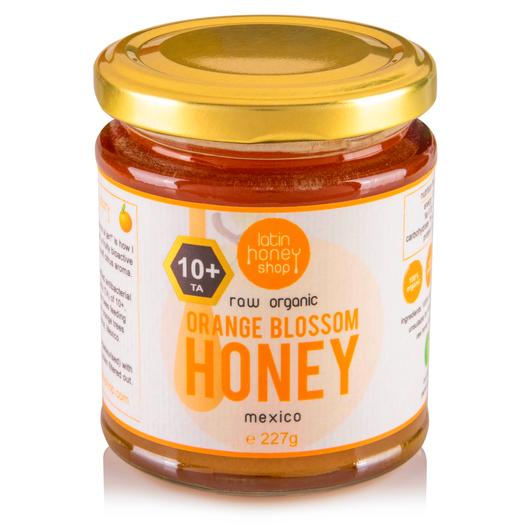 Latin Honey Shop 10+ ACTIVE Raw Organic Orange Blossom Honey from Mexico (227g)