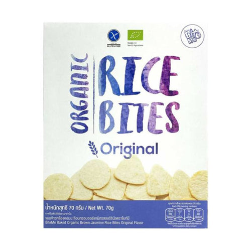 Bio Asia Organic Rice Bites - Original Flavor - Baked Jasmine Rice (70g)