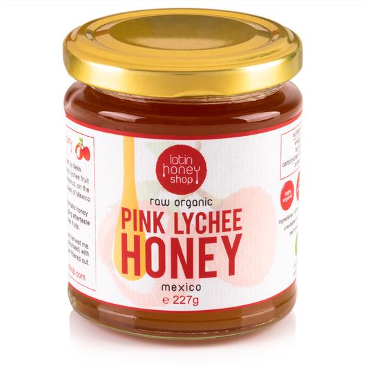 Latin Honey Shop Raw Organic Pink Lychee Honey From Mexico (227g)