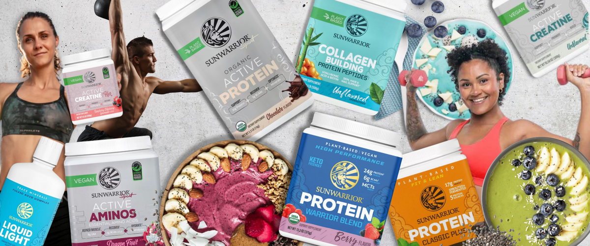 New Sunwarrior plant-based protein and supplements at Sunshine Market