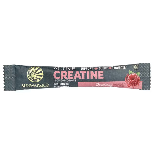 sunwarrior creatine single sachet raspberry flavor