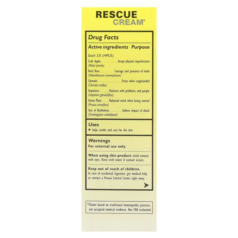 Bach, Original Flower Remedies Rescue Cream (50ml) - Rescue