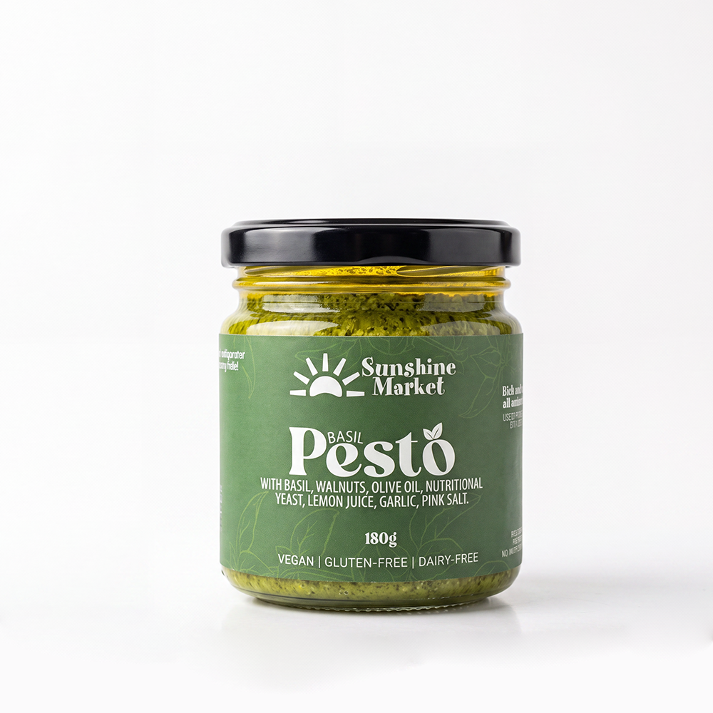 Sunshine Market Vegan Basil Pesto Sauce (180g)