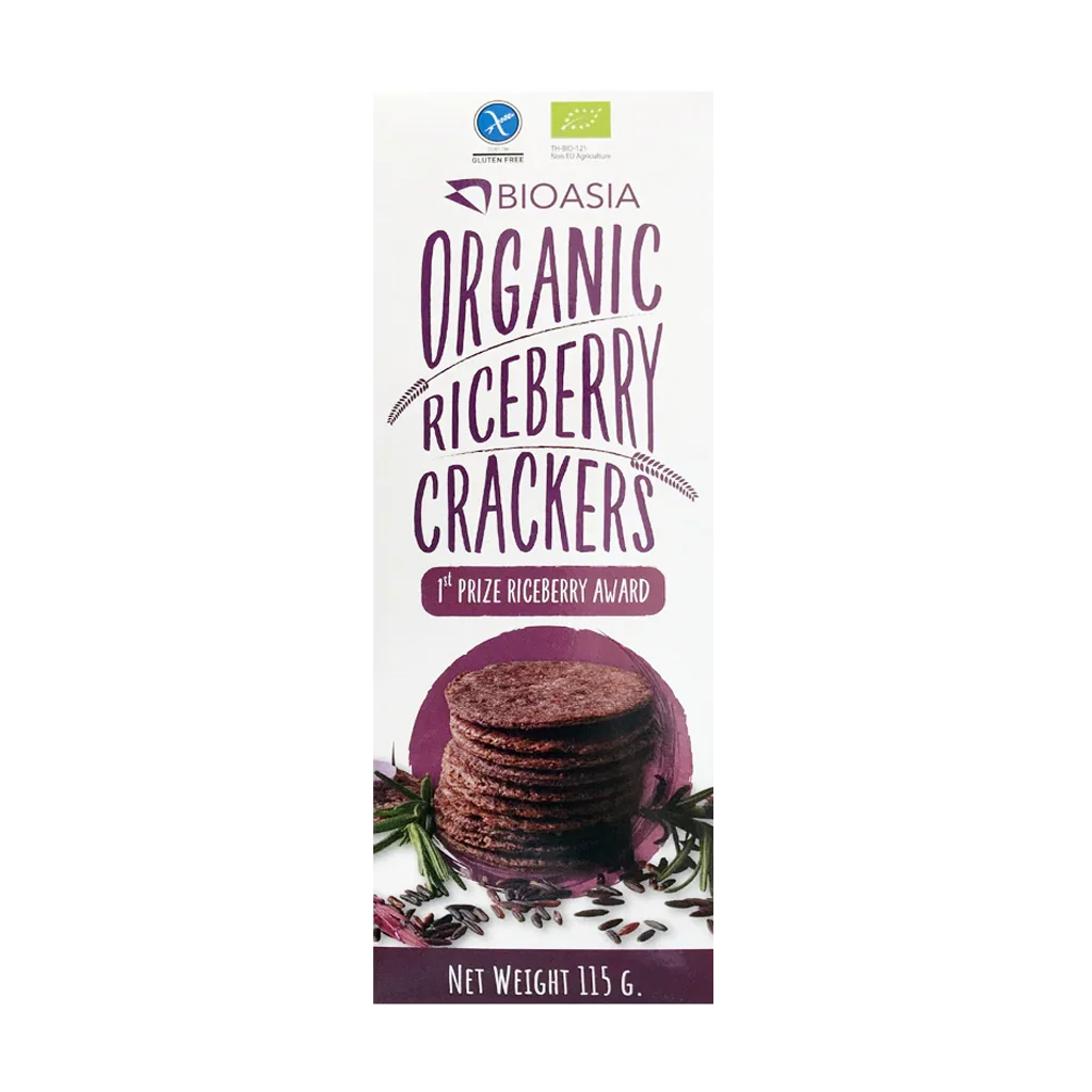 Bio Asia Organic Riceberry Crackers (115g)