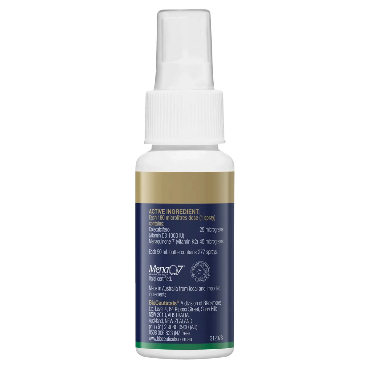 BioCeuticals D3 + K2 Spray (50ml)