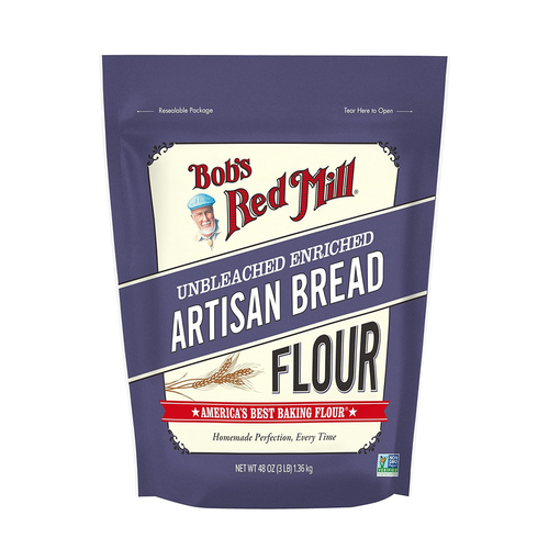 แป้งขนมปังอาร์ทิซานของบ็อบส์ เรด มิลล์ - ไม่ฟอกขาว (2.27 กก.)