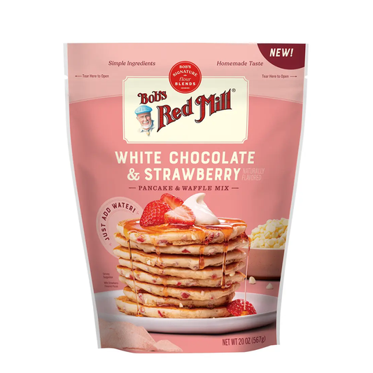 Bob's Red Mill White Chocolate Chip Strawberry Pancake & Waffle Mix (567g)