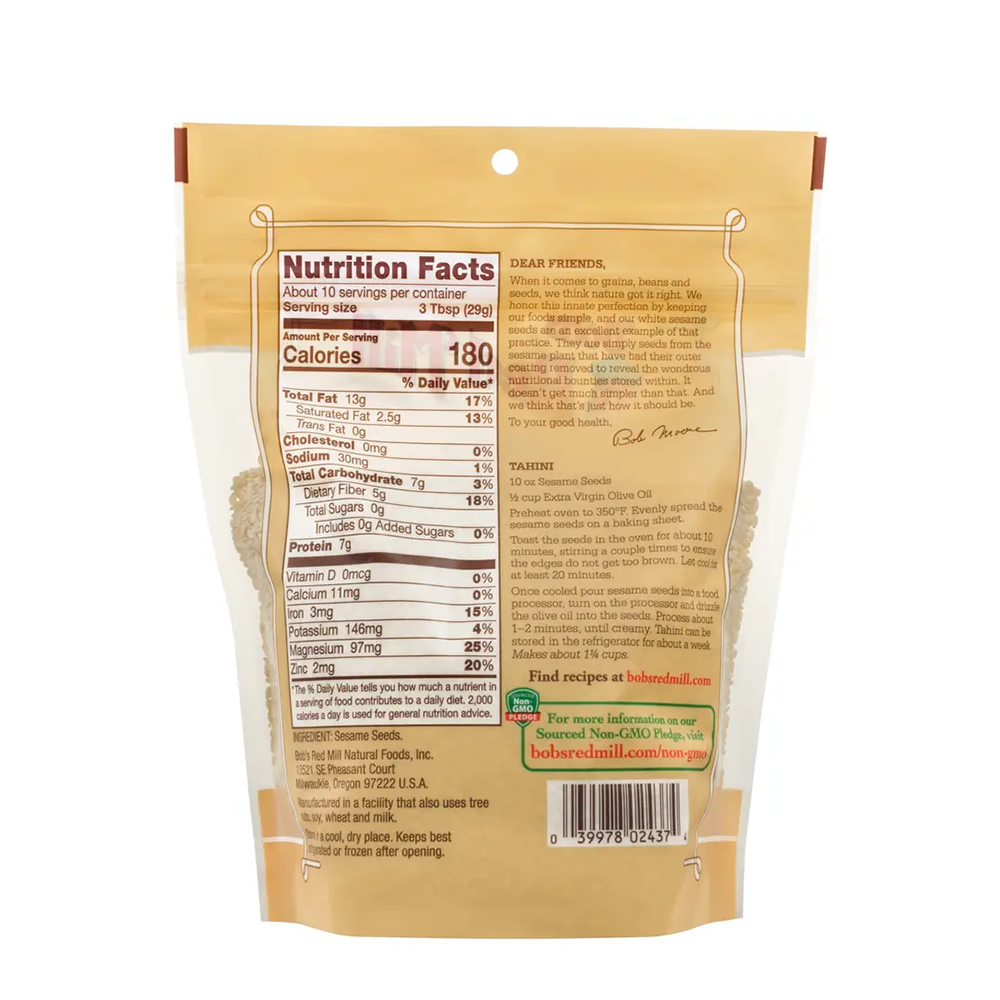 Bob's Red Mill Hulled White Sesame Seeds (283g)