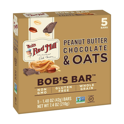 Bob's Red Mill Gluten Free Peanut Butter Chocolate and Oats Bar (5 bars - 42g)