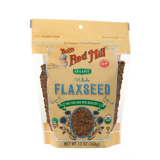 Bob's Red Mill Organic Whole brown flaxseeds (368g)