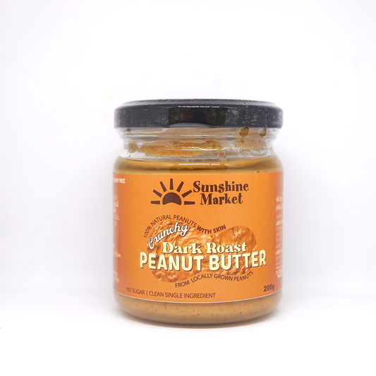 .Sunshine Market Crunchy Dark Roast Peanut Butter (200g)