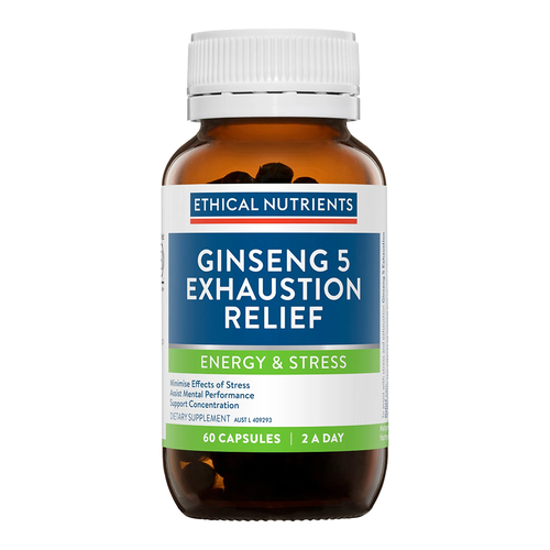Ethical Nutrients Ginseng 5 Exhaustion Relief (60 Capsules)
