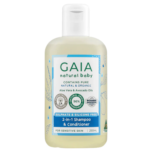 GAIA Natural Baby 2-in-1 Shampoo & Conditioner (250 ml)