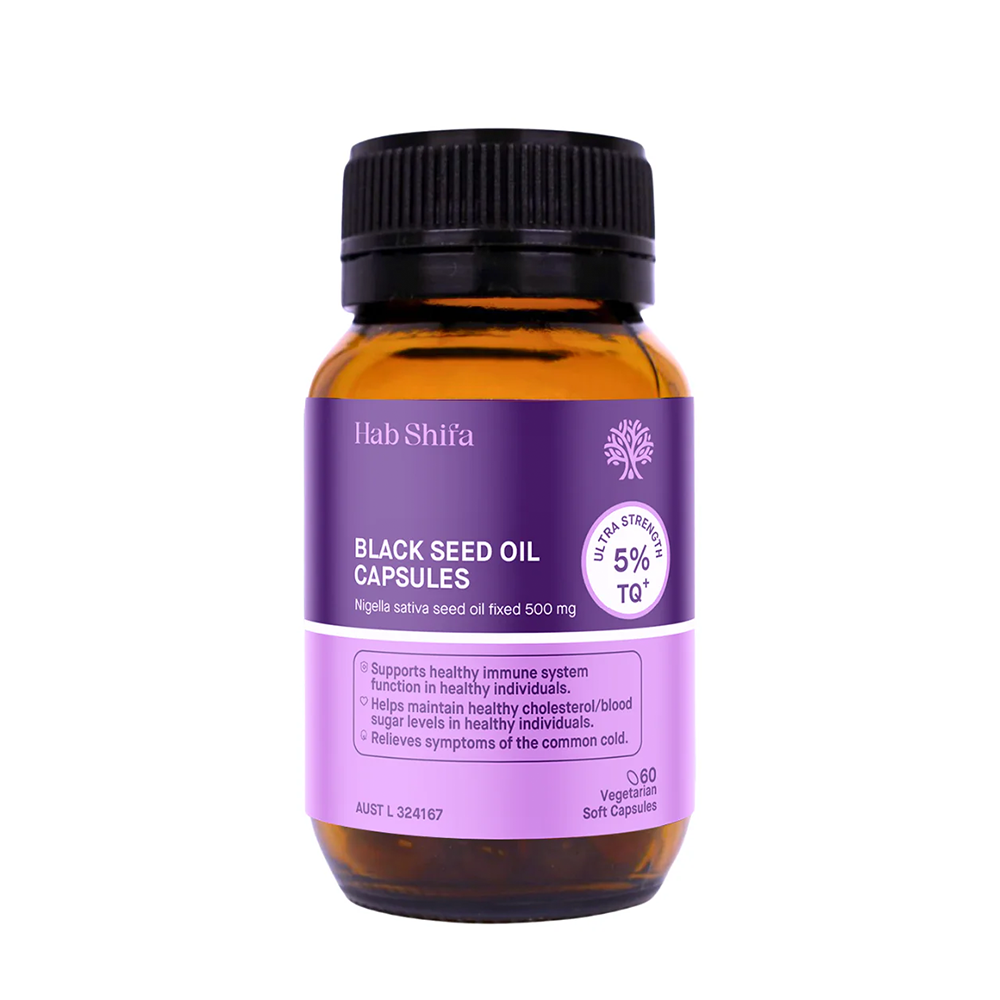 Hab Shifa TQ+ Ultra Strength Black Seed Oil (60 Capsules)