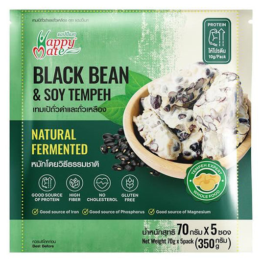 Happy Mate Black Bean and Soy Tempeh (150g)