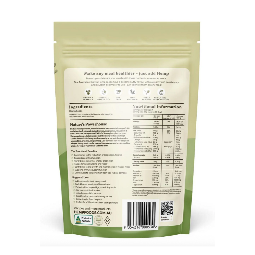 เมล็ดกัญชาปอกเปลือกของบ็อบส์ เรด มิลล์ (227 กรัม)