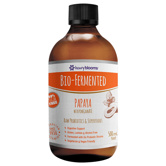 Henry Blooms Bio - Fermented Papaya With Pomegranate (500mL)