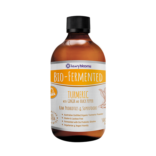 Henry Blooms - Bio-Fermented Turmeric with Ginger and Black Pepper (500mL)