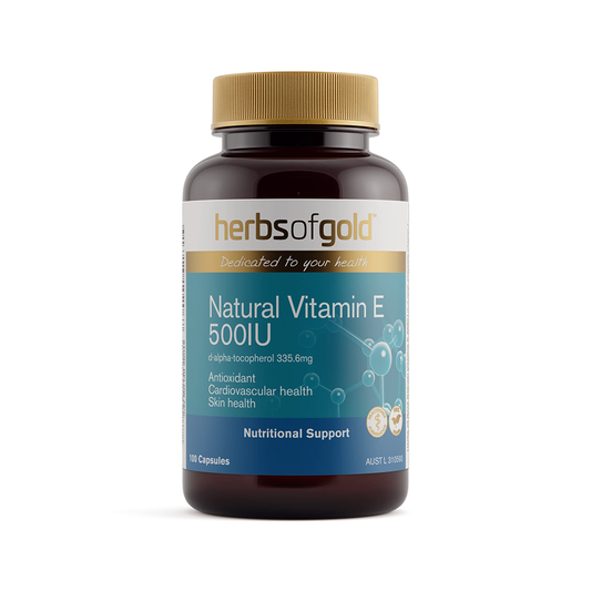 Herbsofgold - Natural Vitamin E 500IU (100 capsules)