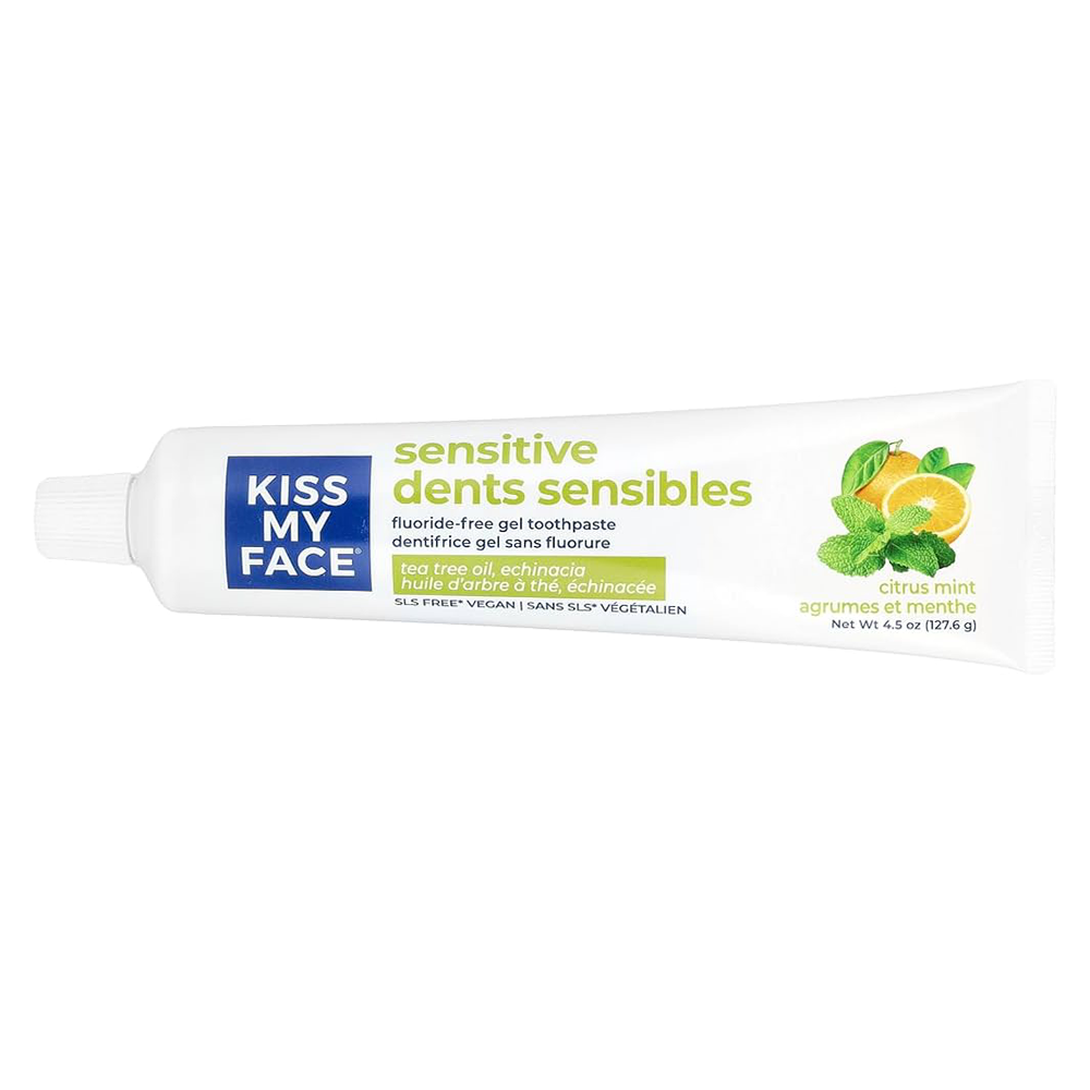 ยาสีฟัน Kiss My Face Sensitive - เจล Citrus Mint ปราศจากฟลูออไรด์ (4.5 ออนซ์)