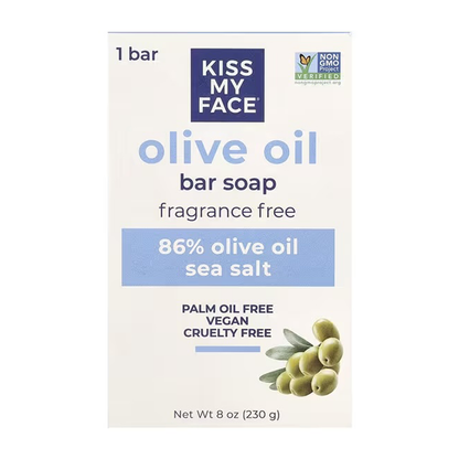 สบู่ก้อนคิสมายเฟซ - น้ำมันมะกอกบริสุทธิ์ (ไม่มีกลิ่น)