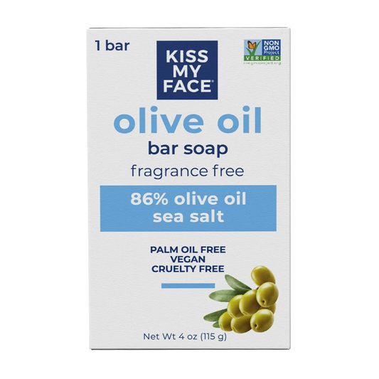 Kiss My Face Olive Oil Bar Soap - Fragrance Free (115g)