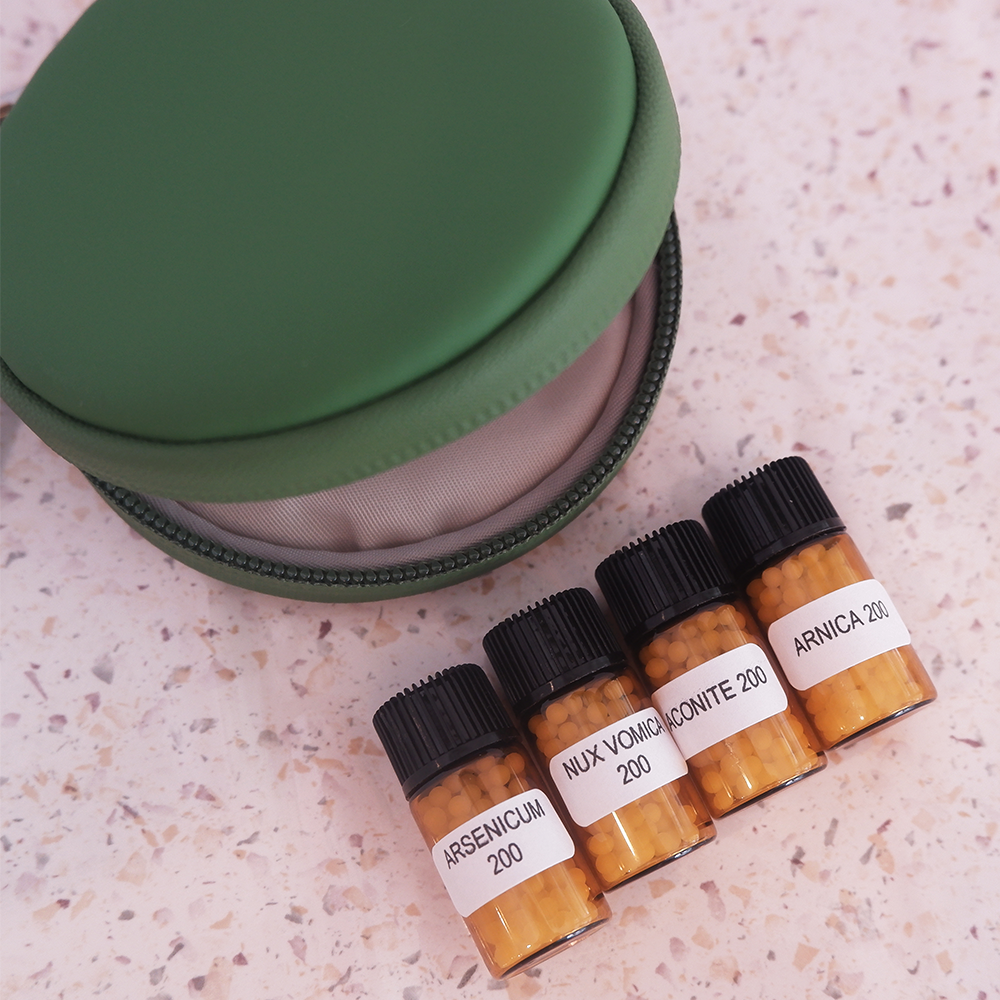 .Sunshine Market Homeopathy Kit (4 Remedies)