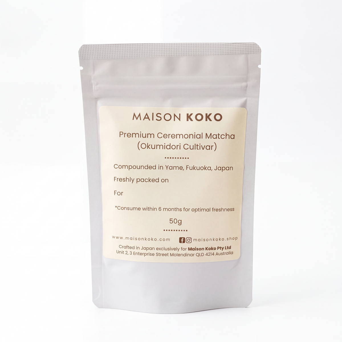 Maison Koko Premium Ceremonial Matcha (50g) - Rescue