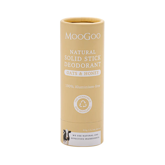 MooGoo Deodorant Stick - Oats & Honey (65g)
