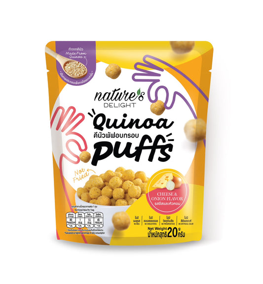 Nature's Delight Quinoa Puffs - Cheese & Oninon Flavor (20g)