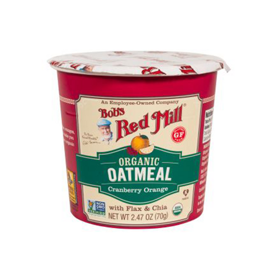 Bob's Red Mill Organic Gluten Free Cranberry Orange Oatmeal Cup (71g)