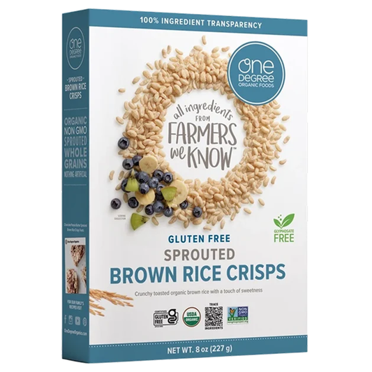 One Degree Organic Foods - Organic Gluten-Free Sprouted Brown Rice Crisps (283g)